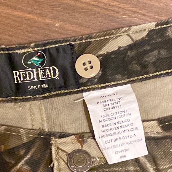 Vintage 90'S RED HEAD Camouflage Pattern Realtree Camo Full-Zip Hoodie, Made in USA, Men's XXL cotton Khaki type Vintage Second Hand